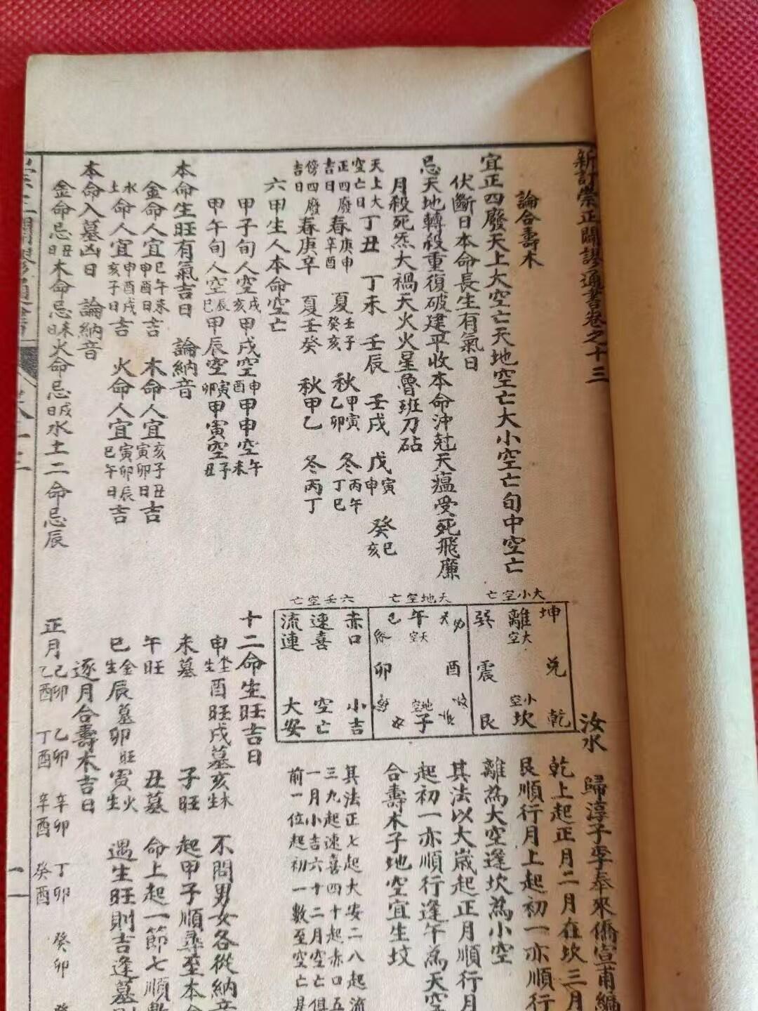 清末民国时期，崇正闢謬永吉通书，六册十四卷全，杨筠造命千金歌，十天干所宜，古造命相地富贵歌，修天赐方求子方《有很多治病神方》，论凶星起例及制化，神煞起例及辨闻真假，年月干支吉凶神煞，七十二穿山龍解，建造宅舍，求医冶病，送瘟逐疫，二十四山奇门定局，尺寸18/10.5厘米，品相一级，保老保真。