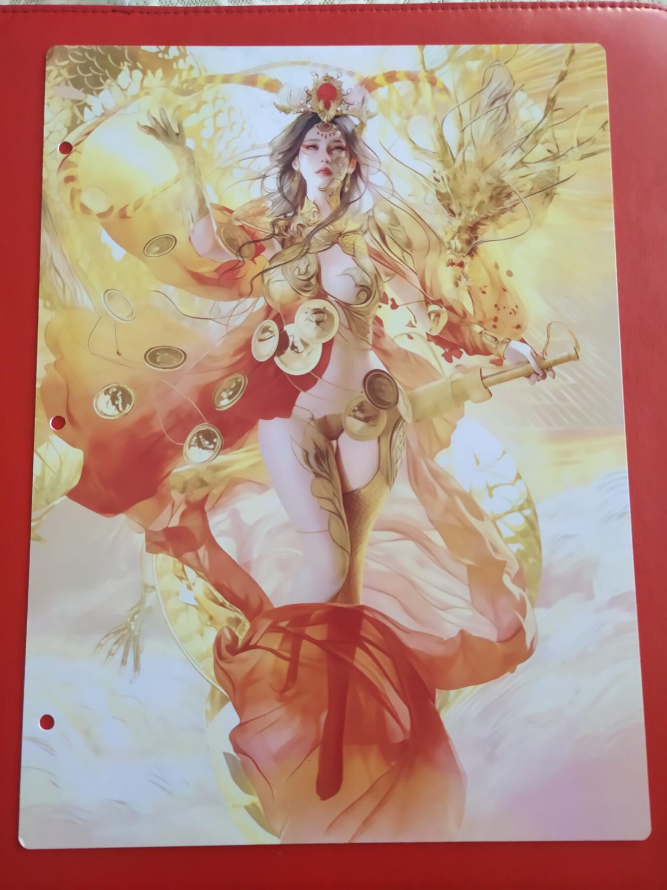 清风卡拍第九期(燎原卡牌为主) 妖姬传九宫卡册挡板一张(神孙尚香)