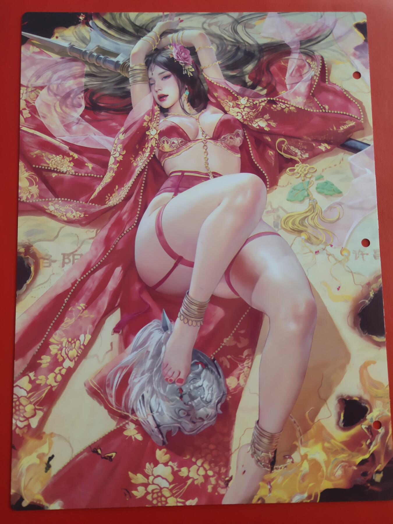清风卡拍第九期(燎原卡牌为主) 妖姬传九宫卡册挡板一张(神貂蝉)