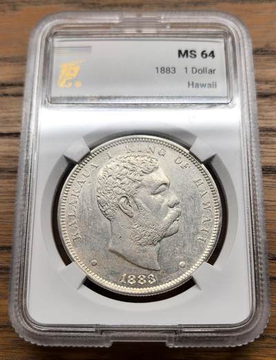 凡希社世界钱币微拍月度大拍（2025/8） - 1883夏威夷王国DOLLAR大银XF+