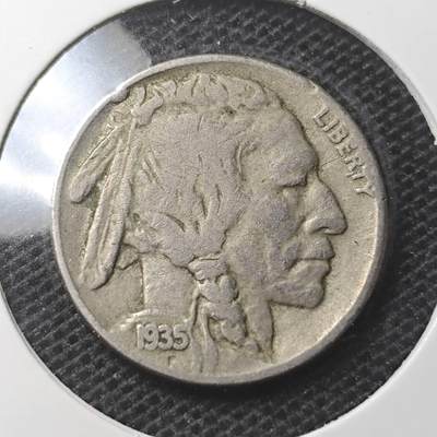 KK钱币收藏小铺 第330期 2月预留时间 周末发货 -  1935美国5分镍币 年份清楚