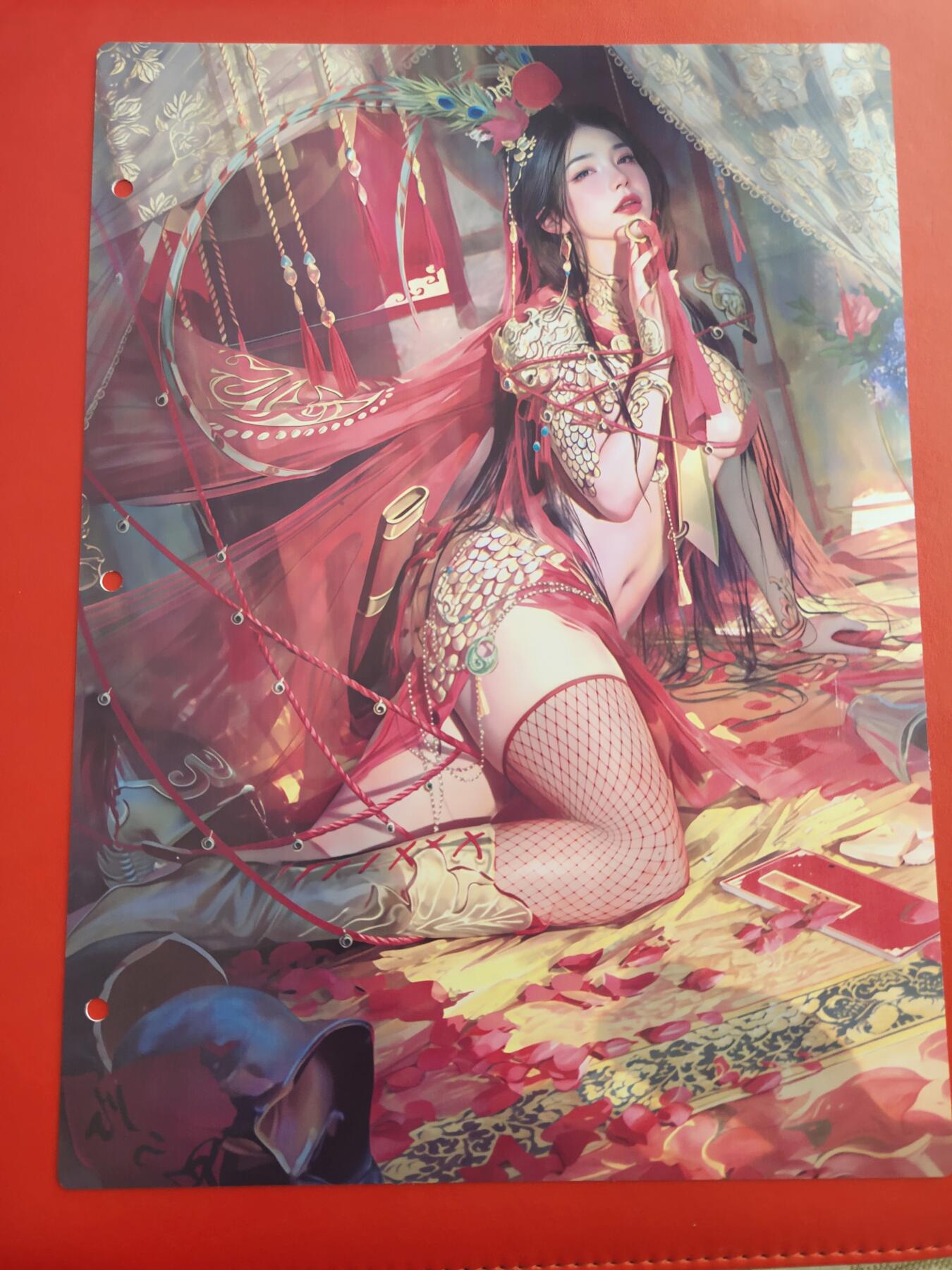 清风卡拍第九期(燎原卡牌为主) 妖姬传九宫卡册挡板一张(扈三娘)
