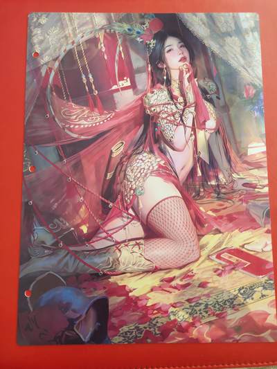清风卡拍第九期(燎原卡牌为主) - 妖姬传九宫卡册挡板一张(扈三娘)