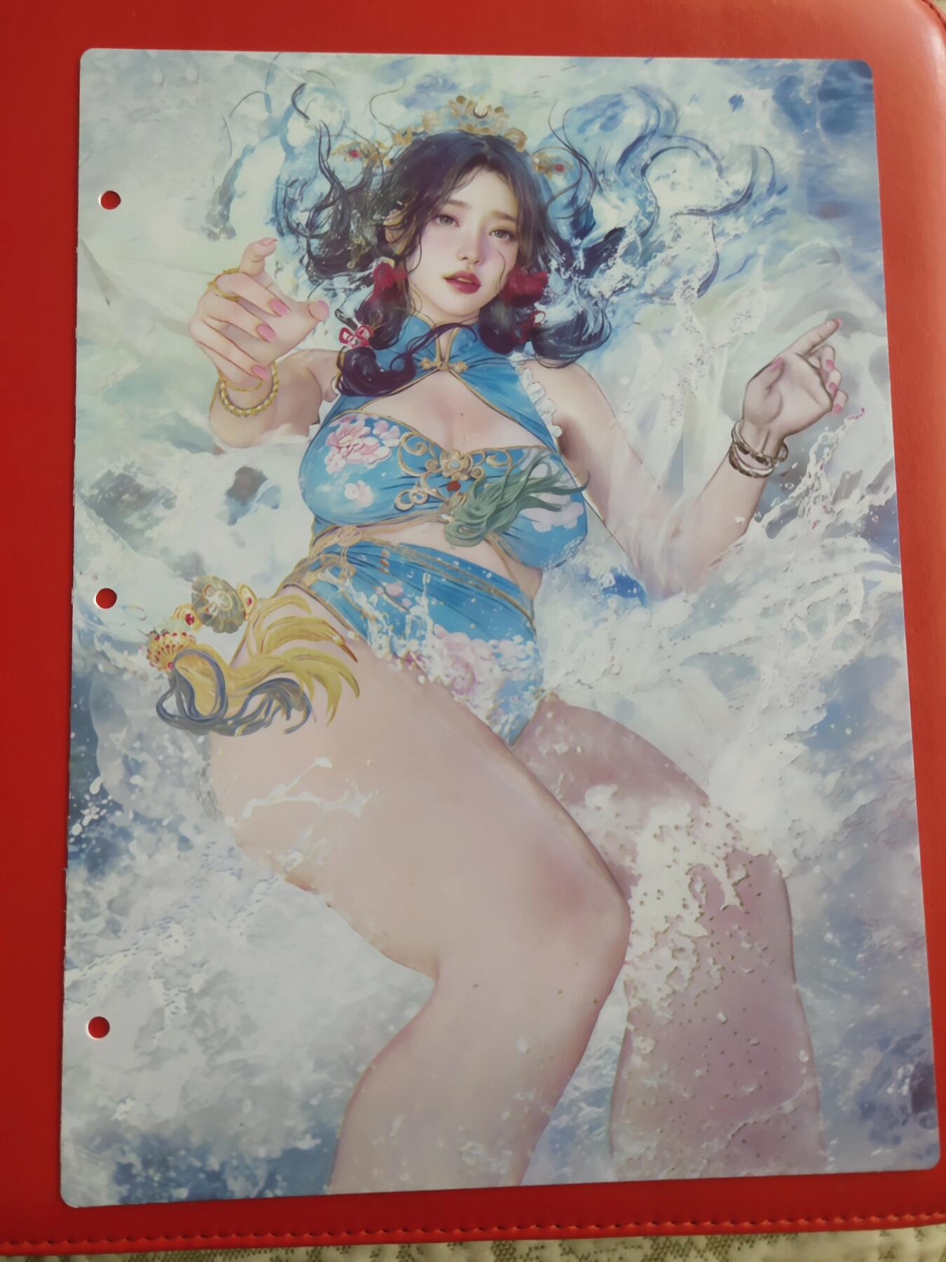 清风卡拍第九期(燎原卡牌为主) 妖姬传九宫卡册挡板一张(小乔)