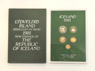 博洋堂世界钱币拍卖第136期（全场包邮） - 冰岛1981年精制套币，国内少见品种，海鲜套币