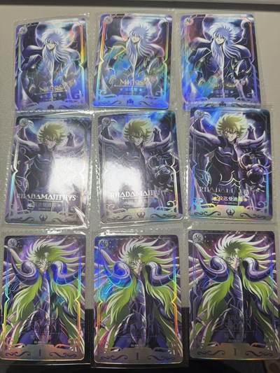 秋萤阁第20期 (8月31日周日晚上22点截拍，欢迎竞拍)  - 卡游圣斗士星矢MR 9张 卡机原膜