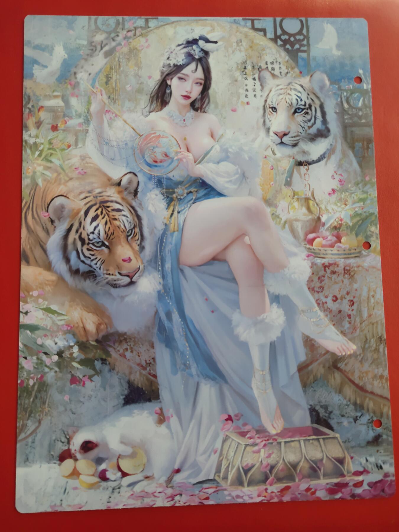 清风卡拍第九期(燎原卡牌为主) 妖姬传九宫卡册挡板一张(地涌夫人)