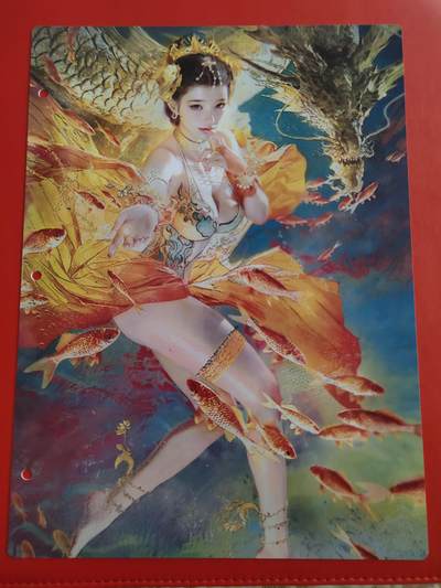 清风卡拍第九期(燎原卡牌为主) - 妖姬传九宫卡册挡板一张(神甄宓)
