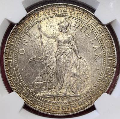 凡希社世界钱币微拍月度大拍（2025/8） - 1900B站洋港光壹元NGC-MS62