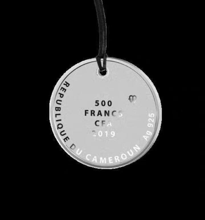 第172期拍卖【长期征集拍品】 【励志银币】喀麦隆2019年，“Everything is possible”一切皆有可能-猪都能飞上天!  挂孔项链吊坠、彩色精制银币. 盒证全. 原装袋式盒. 火热励志精制银币. 国外售价120美元
