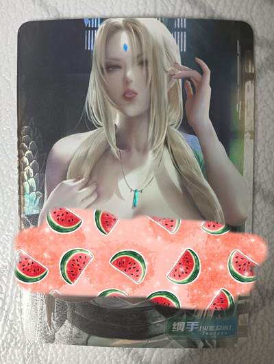 花开卡拍第36期（8月31号周日截拍，品控勿拍!!!拍品不寄存，运费5元，自制卡难免瑕疵，可能存在轻微撞角爆边等出厂瑕疵，品控介意勿拍！） - 纲手 艺术卡 折光彩闪
