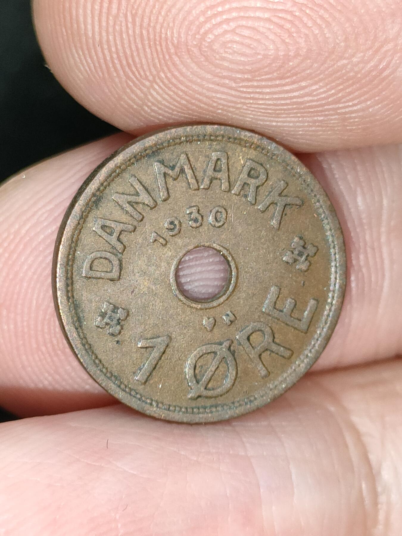 猩哥外币小铺➨【第185场】 1930年丹麦1欧尔