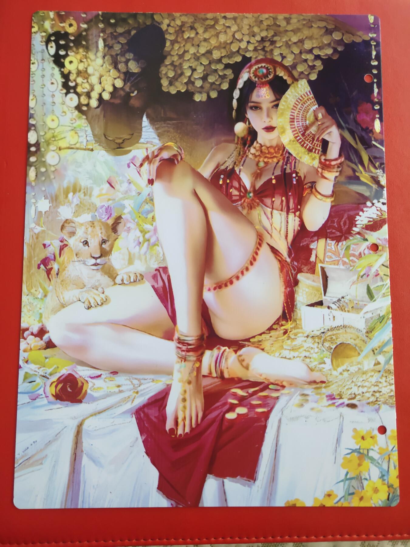 清风卡拍第九期(燎原卡牌为主) 妖姬传九宫卡册挡板一张(财神)