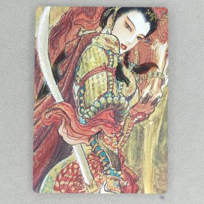 龙虎卡牌第五十二场，小坏熊，你真坏 （无佣金，满120包邮，欢迎送拍） - 粗闪卡 昆仑万象 权迎东手绘复刻-扈三娘