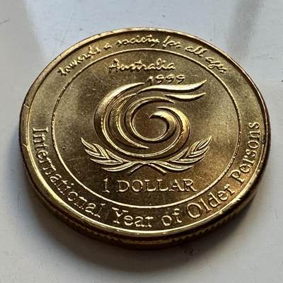 🌹外币初藏🌹🐯2025年第95场  每周二四六晚8️⃣点 接代拍 - 澳大利亚1999年¥1纪念币