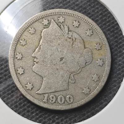 KK钱币收藏小铺 第330期 2月预留时间 周末发货 -  1900美国5分镍币