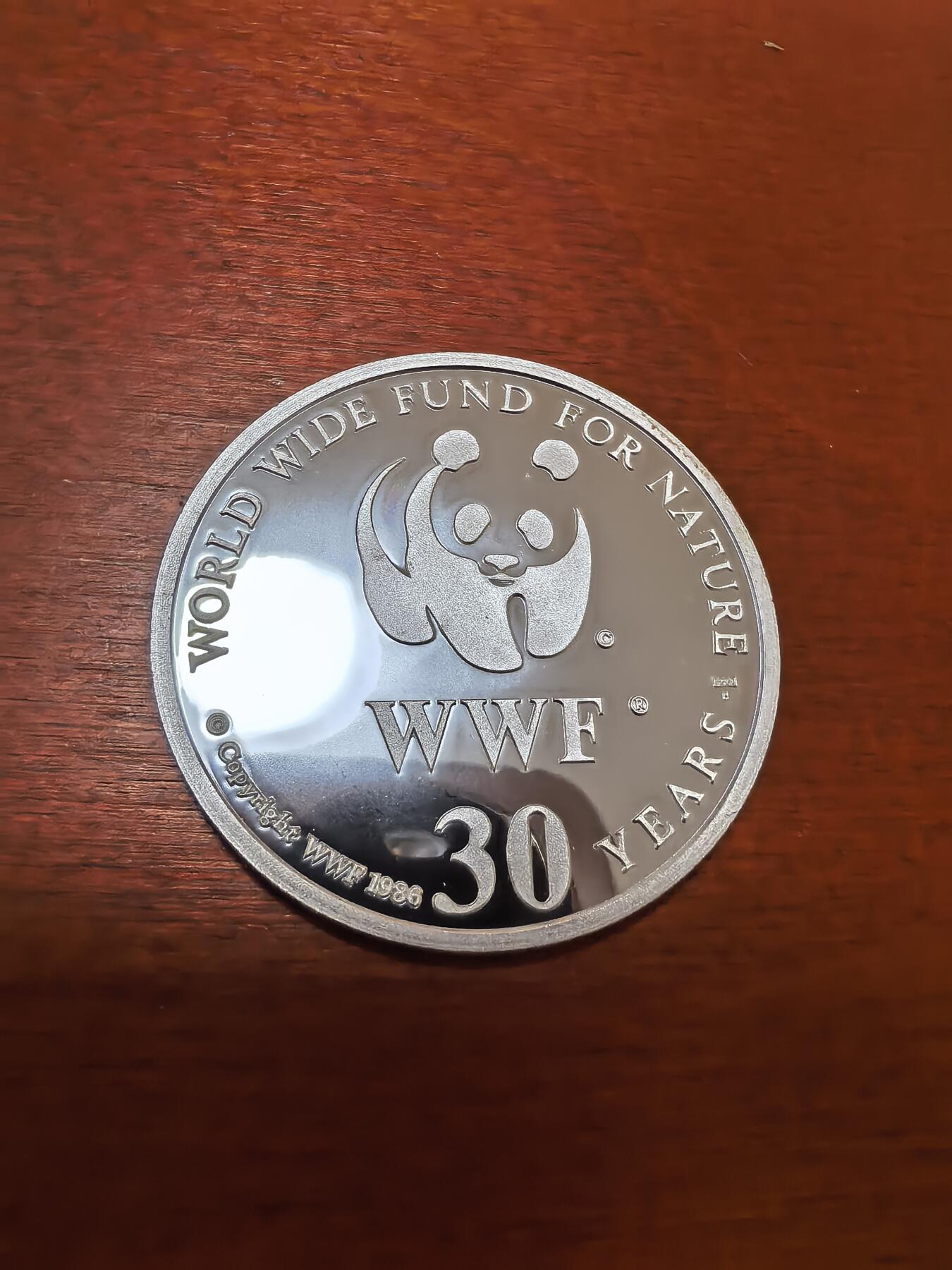 长老汇蛇年精选第四十一场拍卖 1986联合国WWF30周年猞猁银章，20克999银