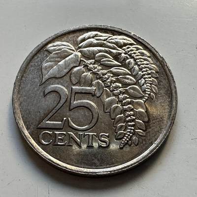 🌹外币初藏🌹🐯2025年第95场  每周二四六晚8️⃣点 接代拍 - 特立尼达和多巴哥1984年25分