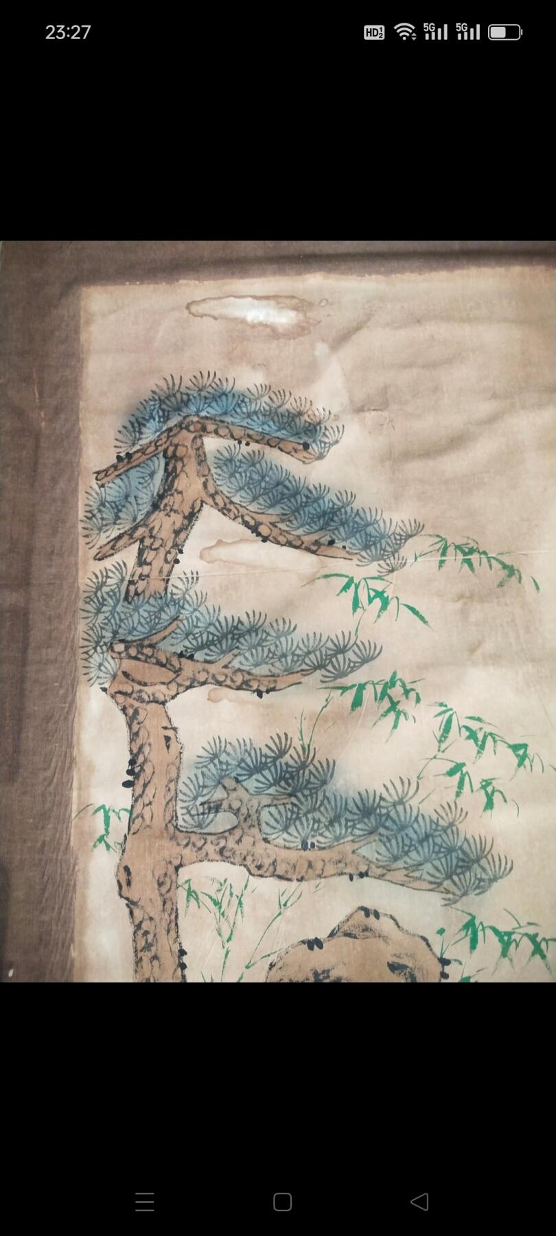 户里墙上摘下来的一幅老布画，画工精美绝伦，包浆醇厚自然，人物栩栩如生，惜没款没日期，应该是清代的，保真保老