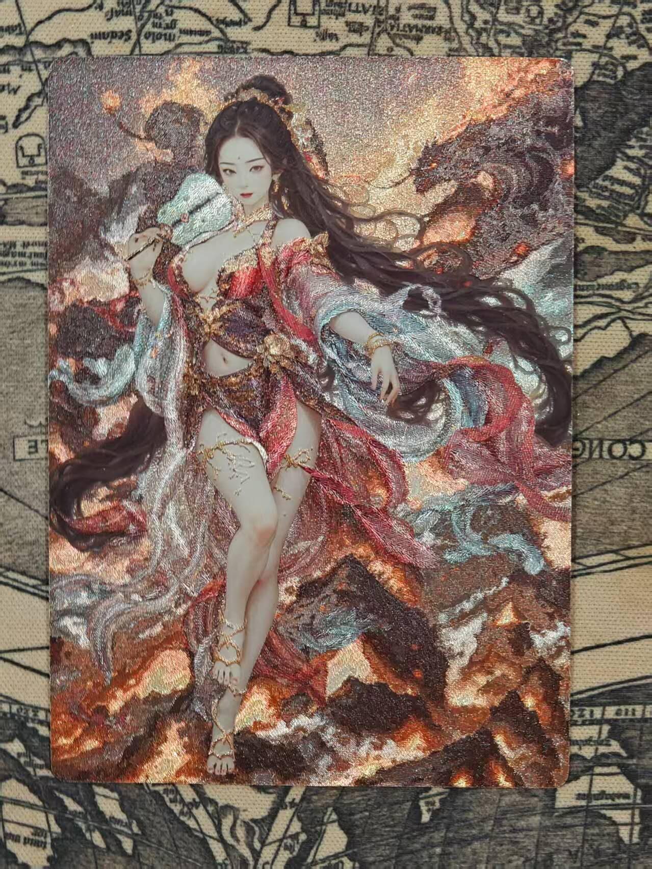 龙虎卡牌第五十二场，小坏熊，你真坏 （无佣金，满120包邮，欢迎送拍） 粗闪卡 星宿文创 妖仙奇缘6