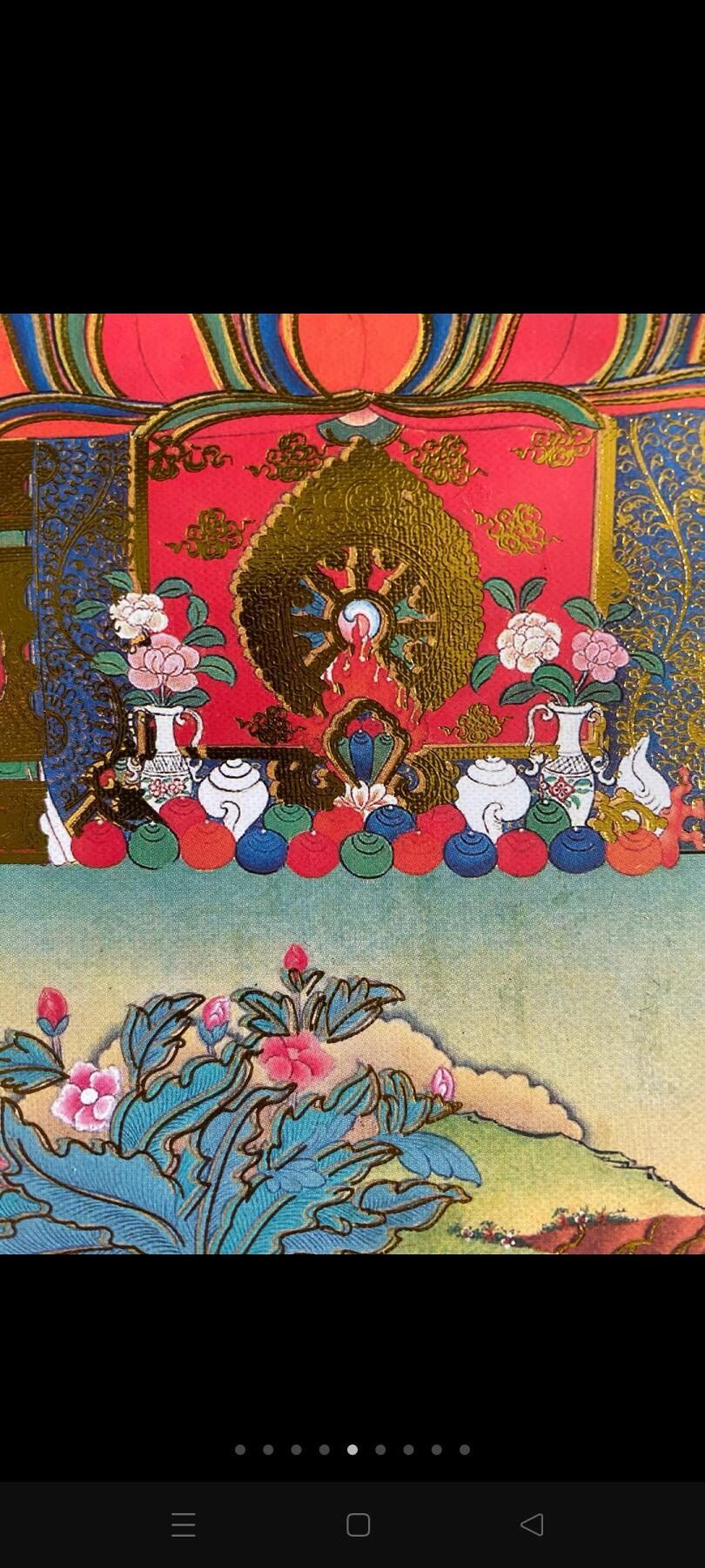 老寺庙拆迁偶得唐卡画，绢丝，手绘，精美绝伦，用料考究，做工精致，庙宇供奉多載，已开光，请回家吧，摆设供奉，镇宅辟邪，永世平安！