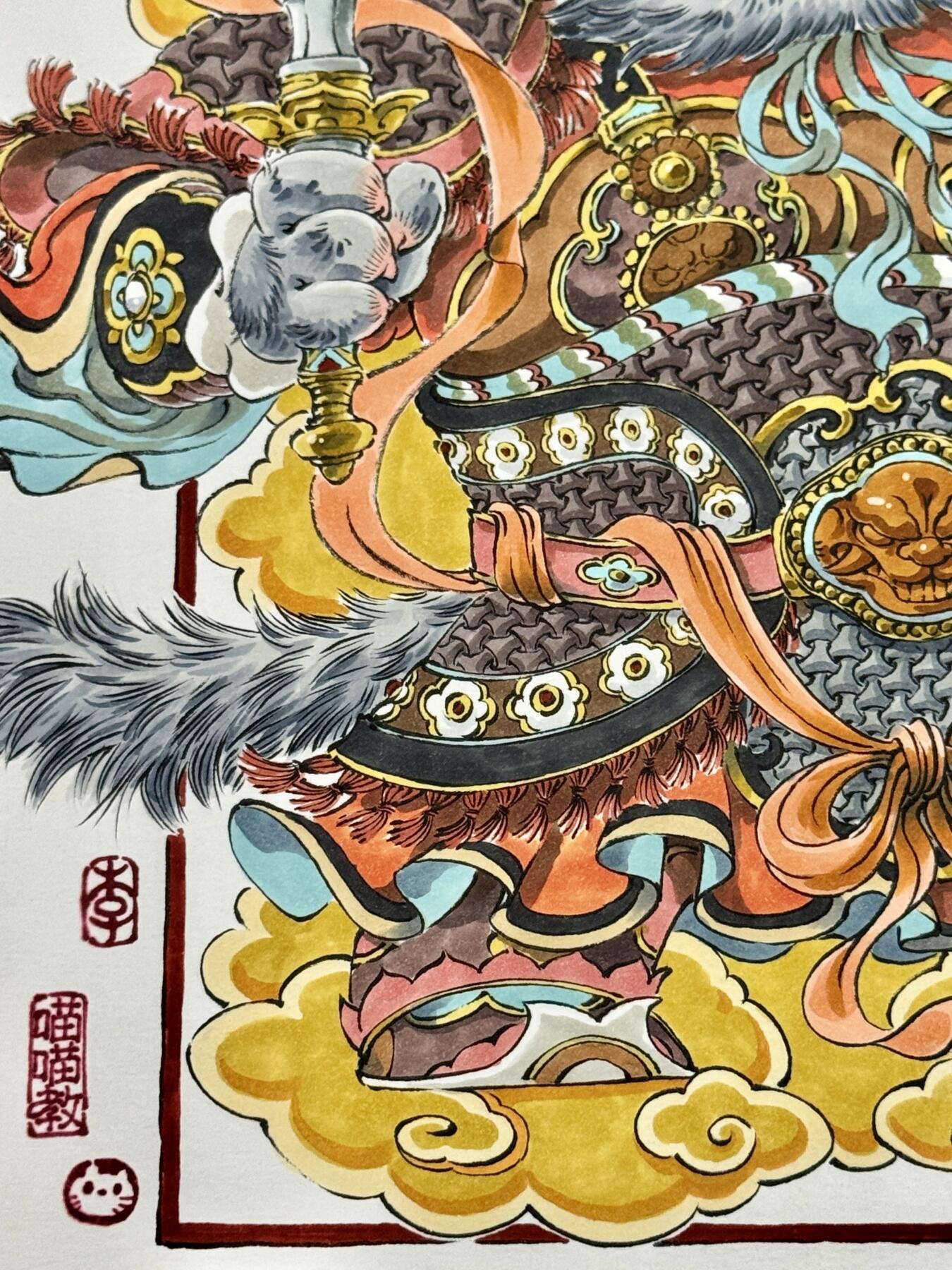白泽拍卖卡牌手绘专场第23期（中庭淡月照三更，白露洗空河汉明）