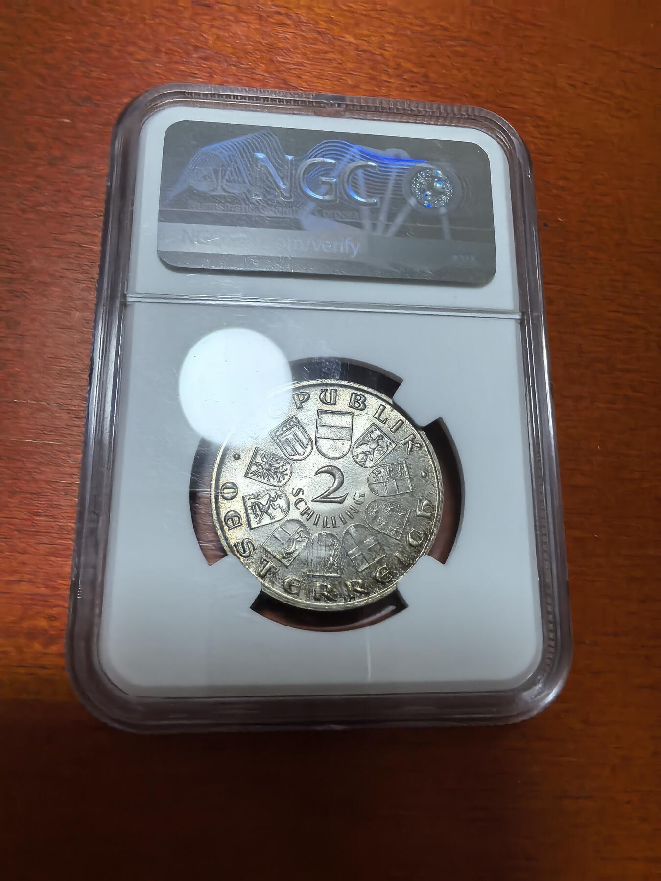 长老汇蛇年精选第四十一场拍卖 1932奥地利海顿2先令银币，NGC MS65，错标，应为1933斯皮尔