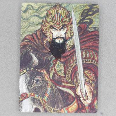 龙虎卡牌第五十二场，小坏熊，你真坏 （无佣金，满120包邮，欢迎送拍） - 粗闪卡 昆仑万象 权迎东手绘复刻-曹操