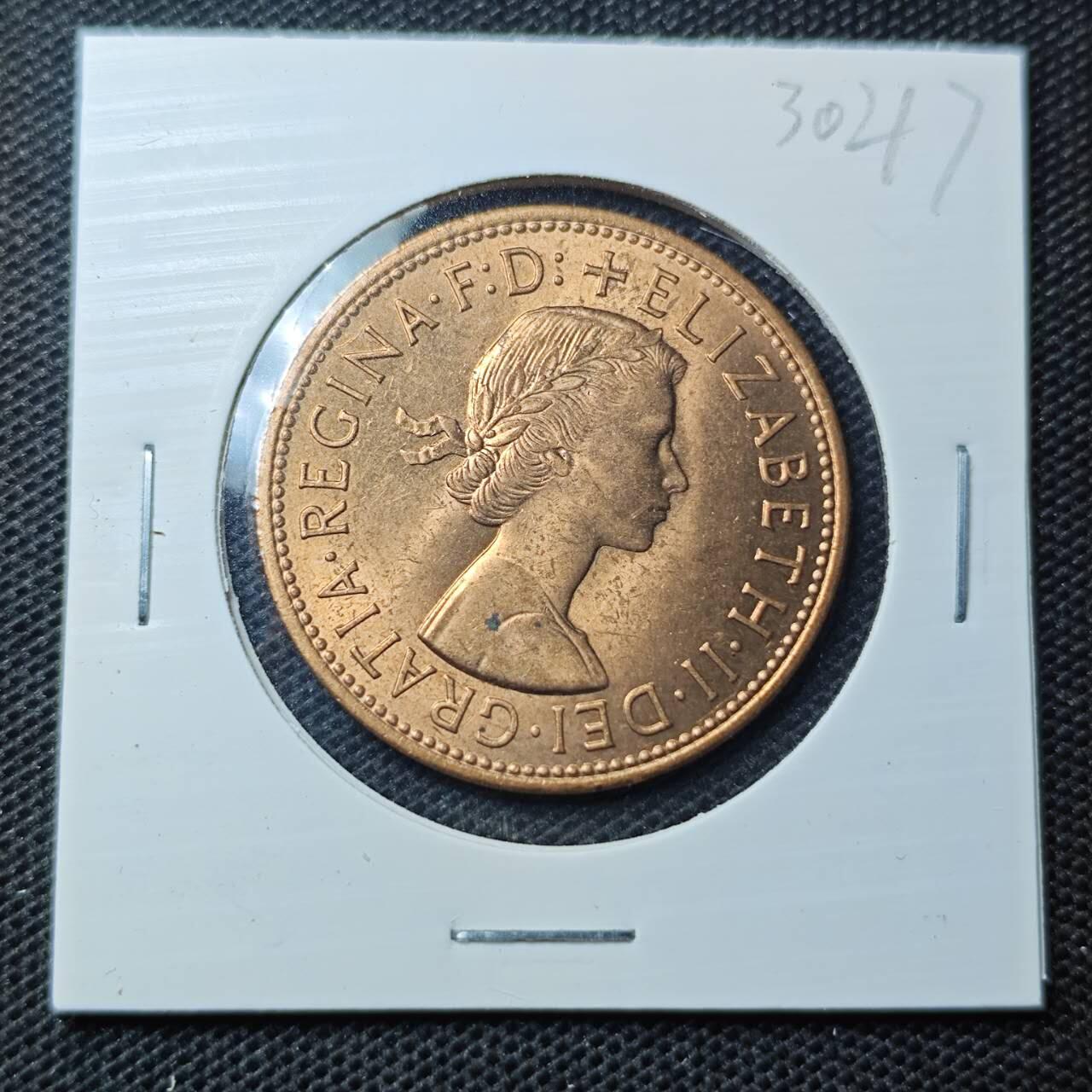 KK钱币收藏小铺 第330期 2月预留时间 周末发货  1964英国1便士铜币 好品