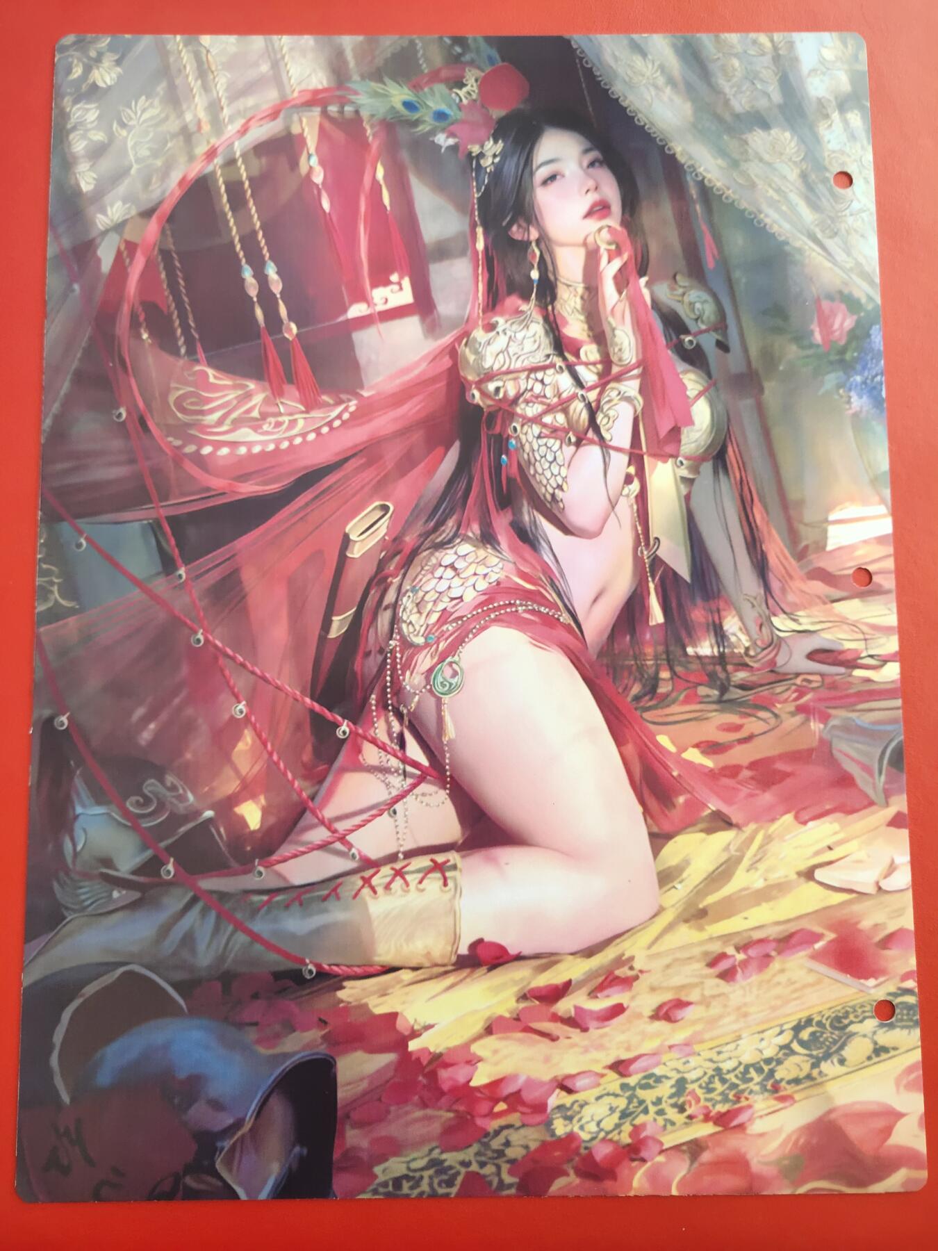清风卡拍第九期(燎原卡牌为主) 妖姬传九宫卡册挡板一张(扈三娘)