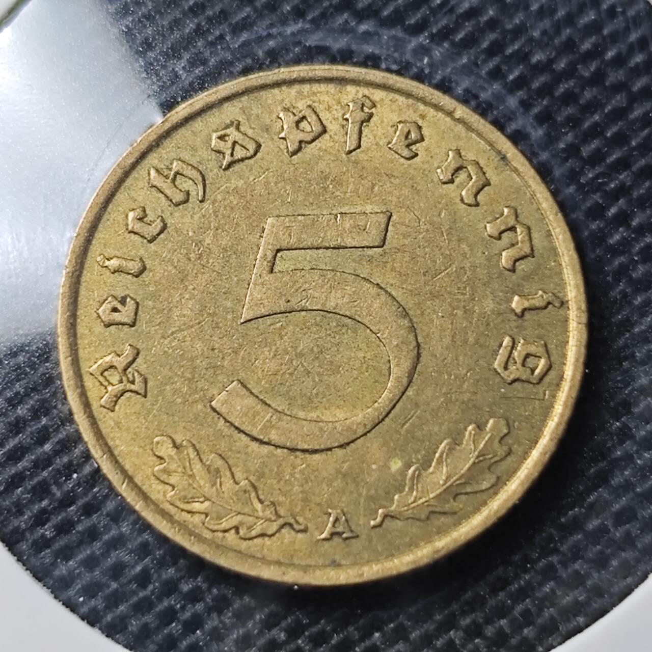 KK钱币收藏小铺 第330期 2月预留时间 周末发货  1938德国5芬尼铜币
