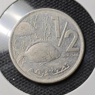 KK钱币收藏小铺 第330期 2月预留时间 周末发货 -  摩洛哥1/2迪拉姆