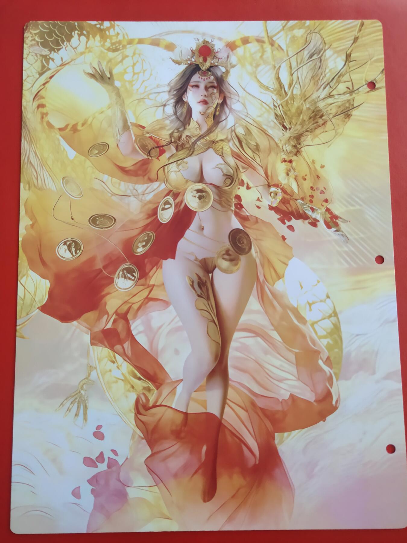 清风卡拍第九期(燎原卡牌为主) 妖姬传九宫卡册挡板一张(神孙尚香)
