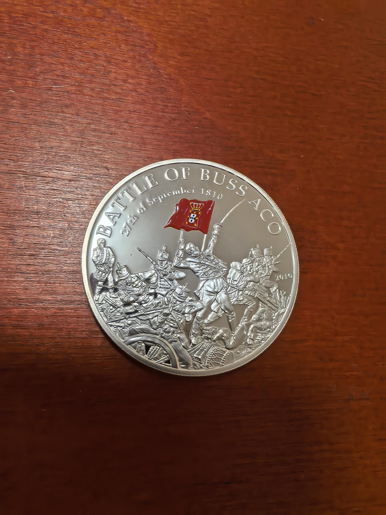 长老汇蛇年精选第四十一场拍卖 2010帕劳布萨克战役700周年5元彩色精制银币，25克925银，1000枚，克书未收录