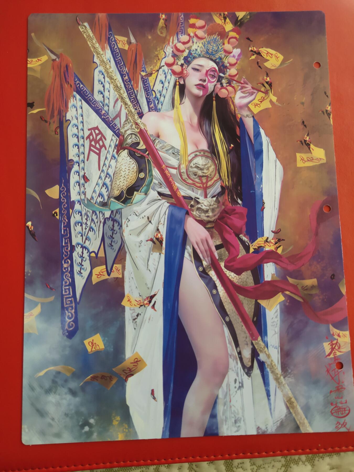 清风卡拍第九期(燎原卡牌为主) 妖姬传九宫卡册挡板一张(白冰冰)