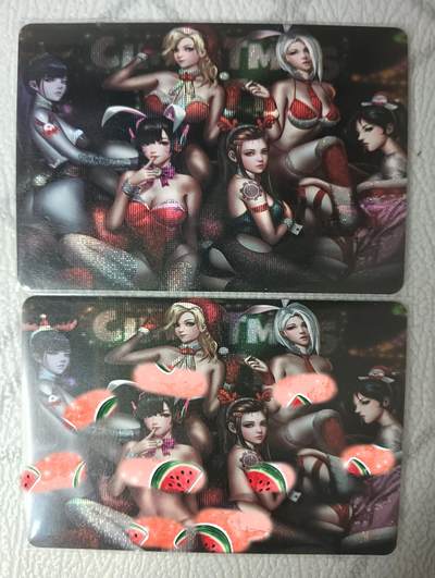 花开卡拍第36期（8月31号周日截拍，品控勿拍!!!拍品不寄存，运费5元，自制卡难免瑕疵，可能存在轻微撞角爆边等出厂瑕疵，品控介意勿拍！） - 艺术卡，火猪，圣诞对卡，纱布闪