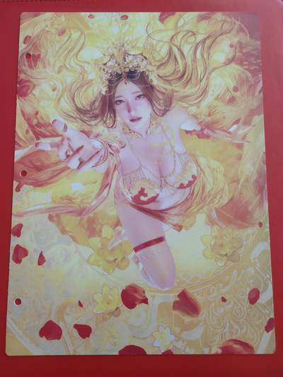清风卡拍第九期(燎原卡牌为主) - 妖姬传九宫卡册挡板一张(大乔)