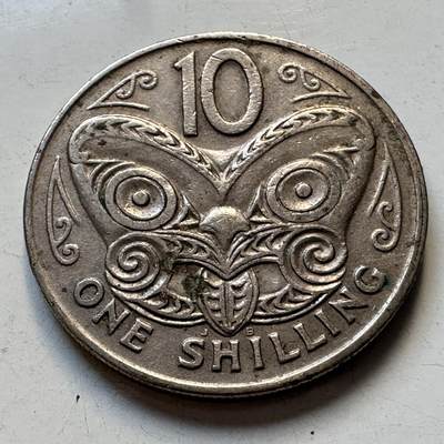 🌹外币初藏🌹🐯2025年第95场  每周二四六晚8️⃣点 接代拍 - 新西兰1969年十分一先令双面值