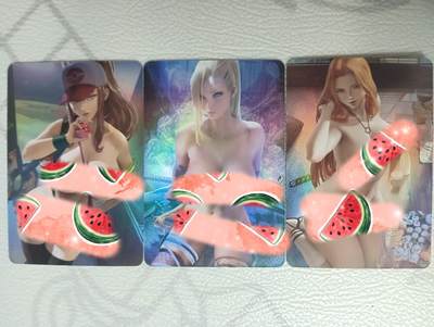 花开卡拍第36期（8月31号周日截拍，品控勿拍!!!拍品不寄存，运费5元，自制卡难免瑕疵，可能存在轻微撞角爆边等出厂瑕疵，品控介意勿拍！） - 艺术卡，彩闪三张
