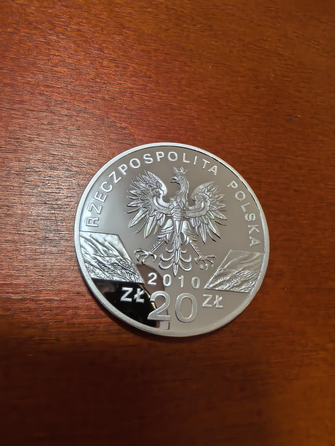 长老汇蛇年精选第四十一场拍卖 2010波兰小马蹄蝙蝠20兹罗提精制银币，28.28克925银（2）