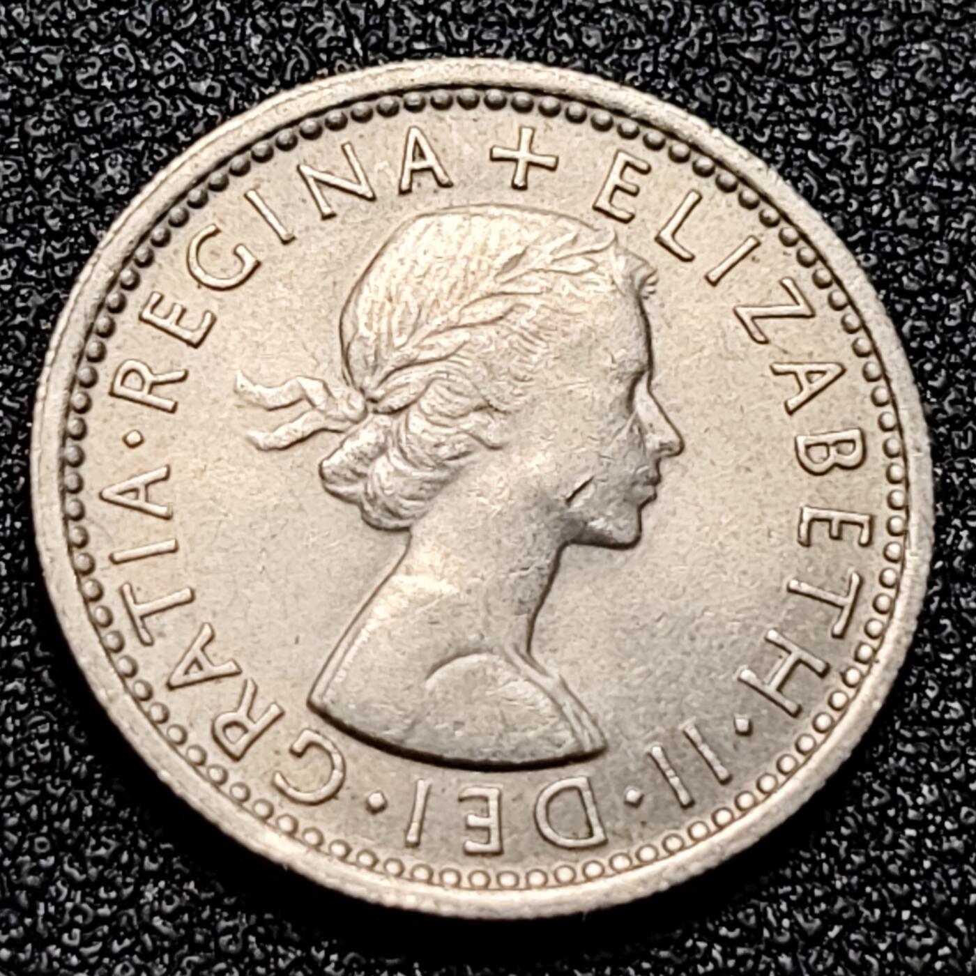泉币菌-第101场-精品福利场 带光美品 1964年英属6便士 Lucky Coin结婚信物