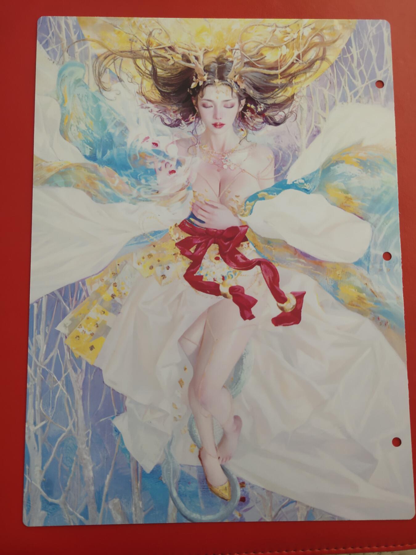 清风卡拍第九期(燎原卡牌为主) 妖姬传九宫卡册挡板一张(龙女)