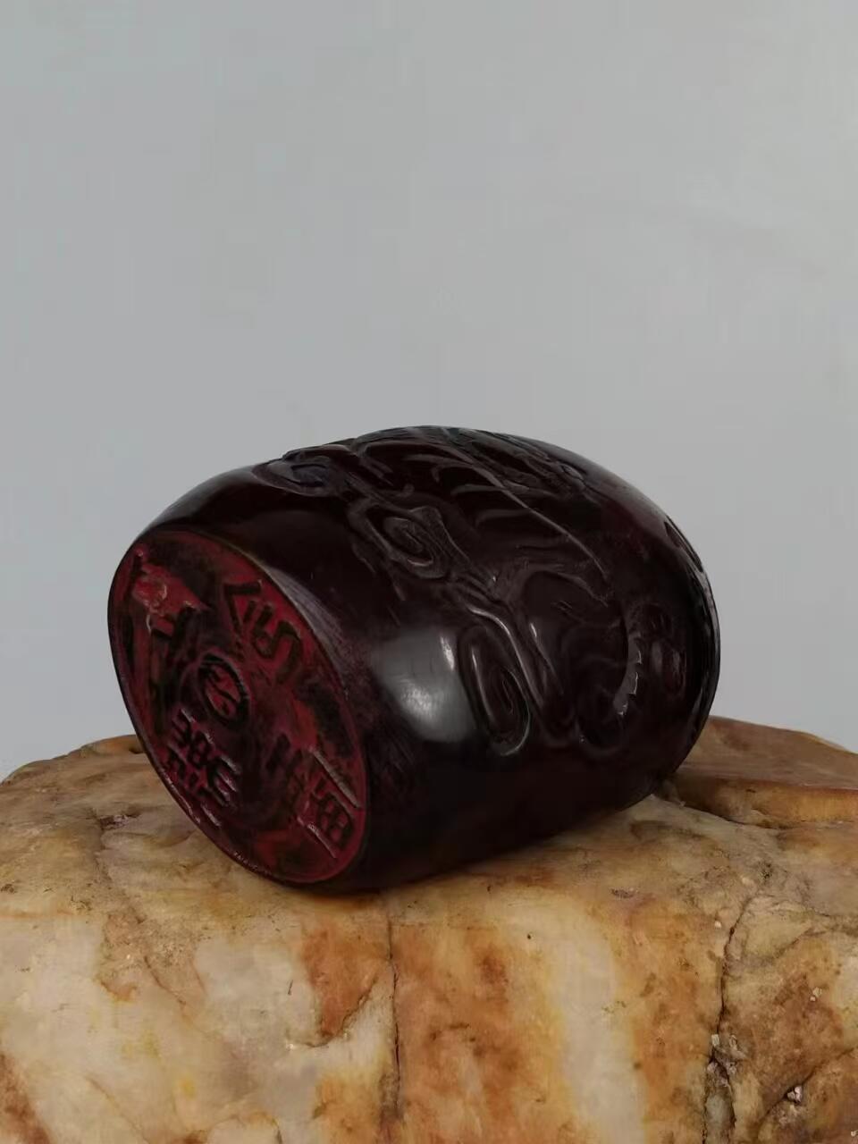 旧藏  道教【五雷勅令】牛角印章，全品完整，实拍如图！