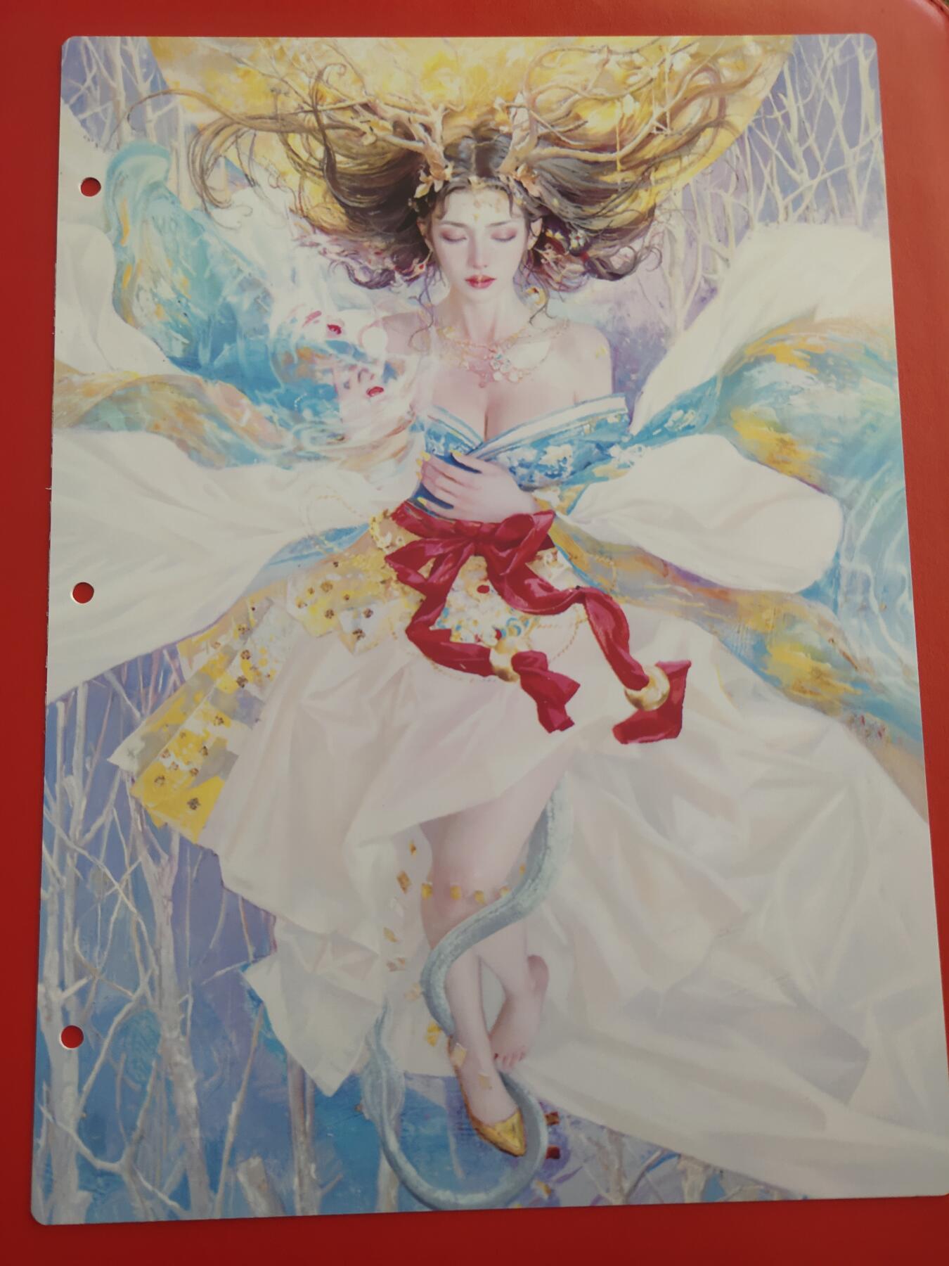 清风卡拍第九期(燎原卡牌为主) 妖姬传九宫卡册挡板一张(龙女)