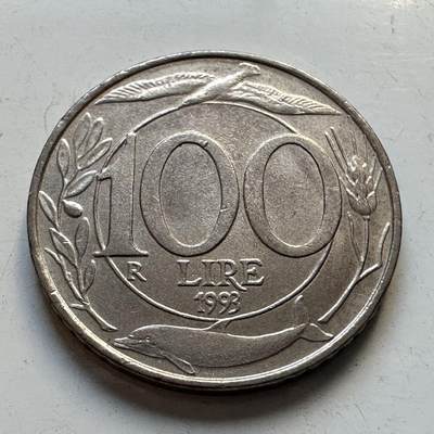 🌹外币初藏🌹🐯2025年第95场  每周二四六晚8️⃣点 接代拍 - 意大利1993年100里拉
