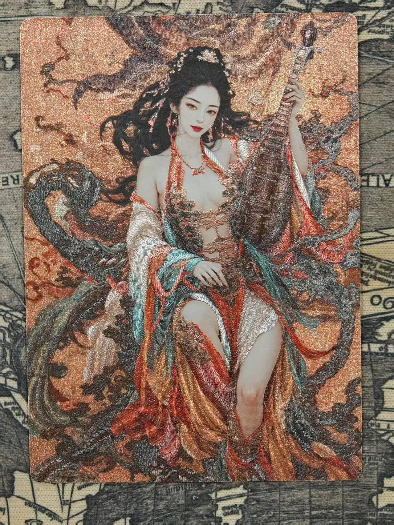 龙虎卡牌第五十二场，小坏熊，你真坏 （无佣金，满120包邮，欢迎送拍） 粗闪卡 星宿文创 妖仙奇缘4