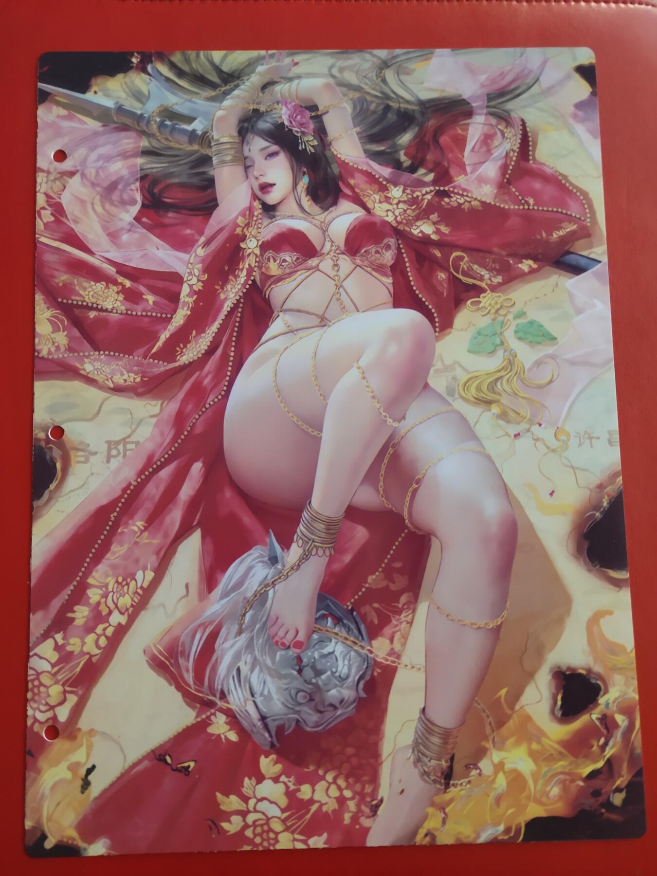 清风卡拍第九期(燎原卡牌为主) 妖姬传九宫卡册挡板一张(神貂蝉)