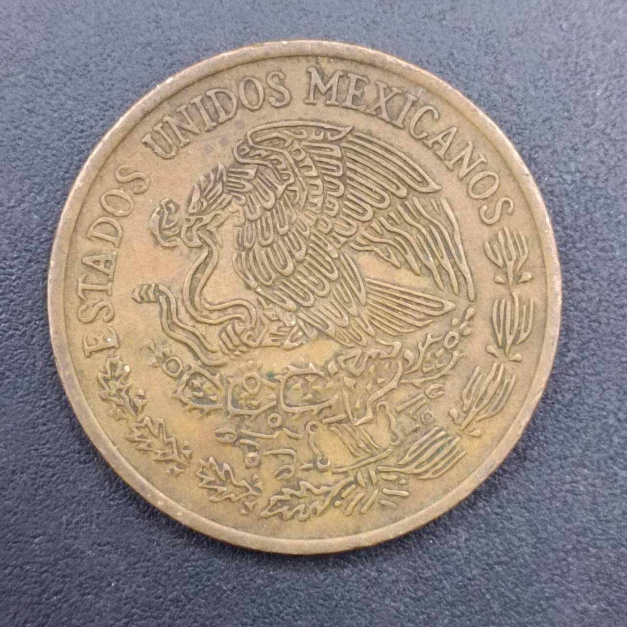 【淘币小摊】实时拍第七百二十七拍  散币场  满百包邮可预留二周 每周一统一发货   墨西哥1973年20分铜币