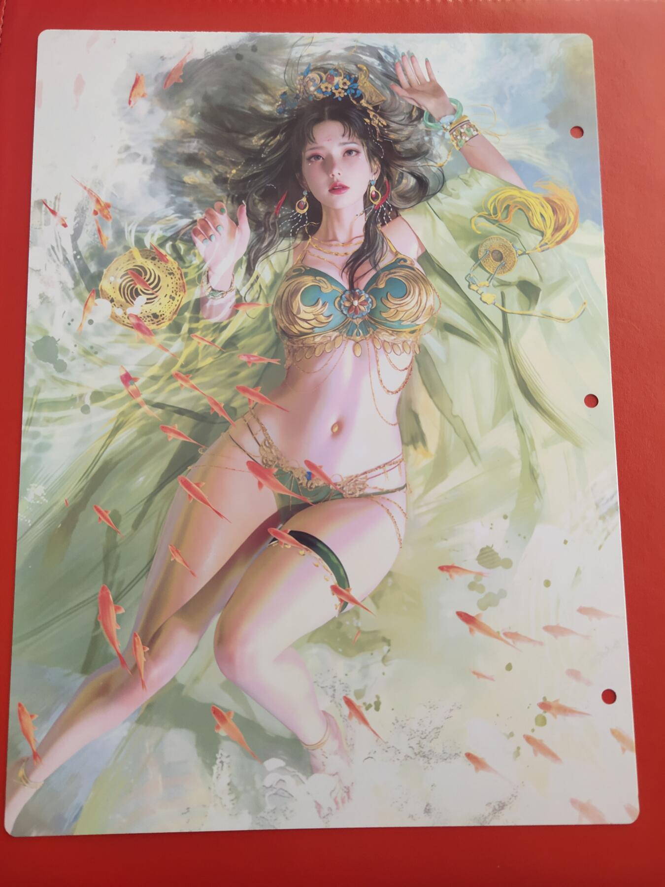 清风卡拍第九期(燎原卡牌为主) 妖姬传九宫卡册挡板一张(小周后)