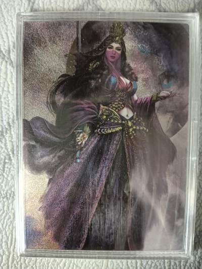 花开卡拍第36期（8月31号周日截拍，品控勿拍!!!拍品不寄存，运费5元，自制卡难免瑕疵，可能存在轻微撞角爆边等出厂瑕疵，品控介意勿拍！） - 阿毛玩卡 紫衫龙王 粗闪